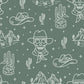 Pre Order Swag Blanket - Western line art green
