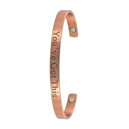 Copper Bangle - Magnetic - You've got this