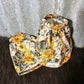Fabric sock savers- Floral- yellow & beige