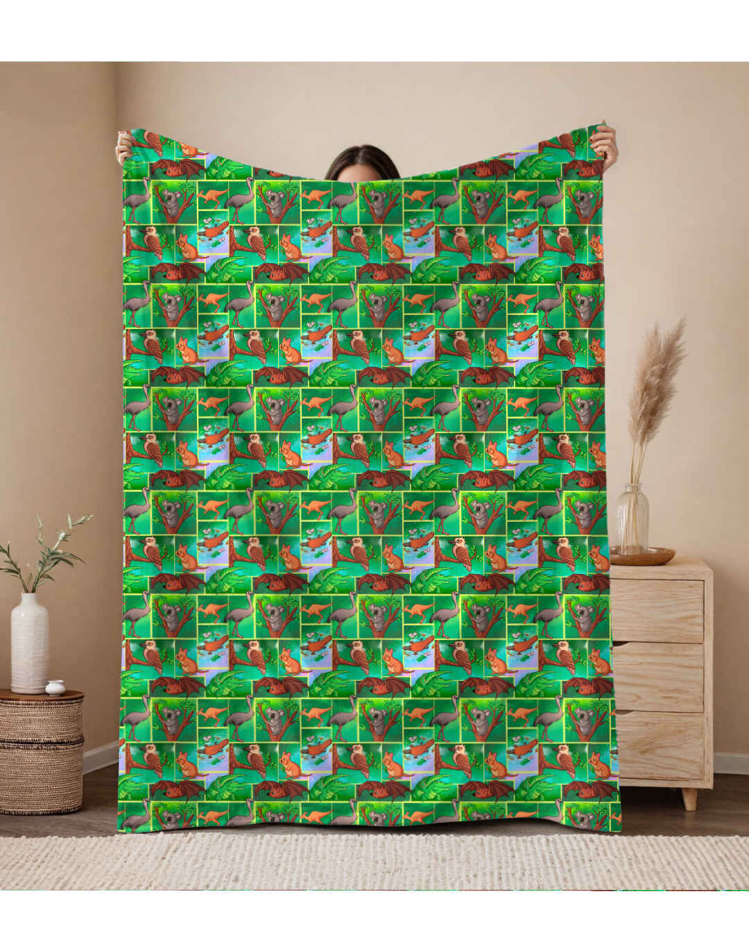 Pre Order Swag Blanket - Aussie Animals