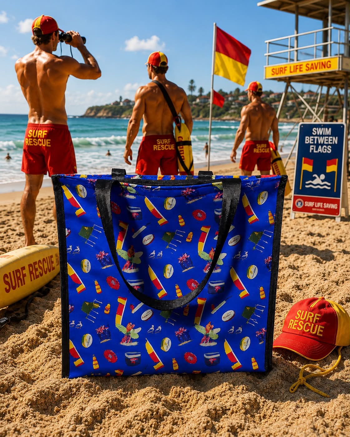 Pvc and fabric shopping bag - Aussie
