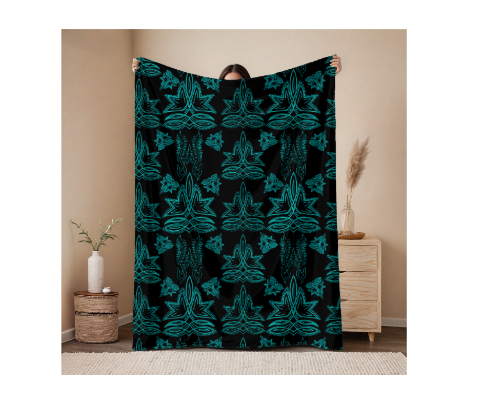 Pre Order Swag Blanket - Boot stitching Turquoise