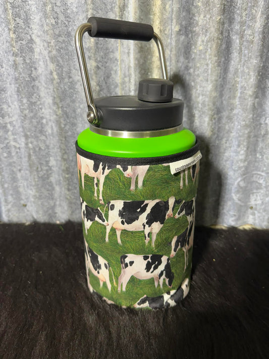 Yeti GALLON with fabric READY MADE - Friesian Cows