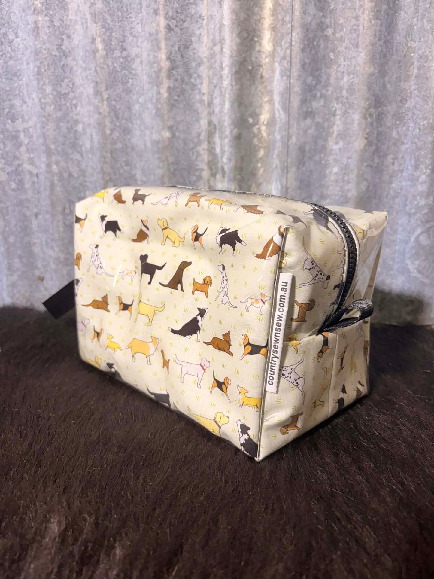 Box Toiletry Bag -Various Dogs
