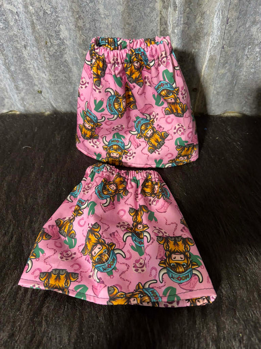 Fabric sock savers - Moody cow