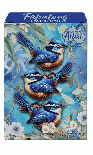 Lisa Pollock  - "Fabulous" Playing Cards - Cheeky Wrens