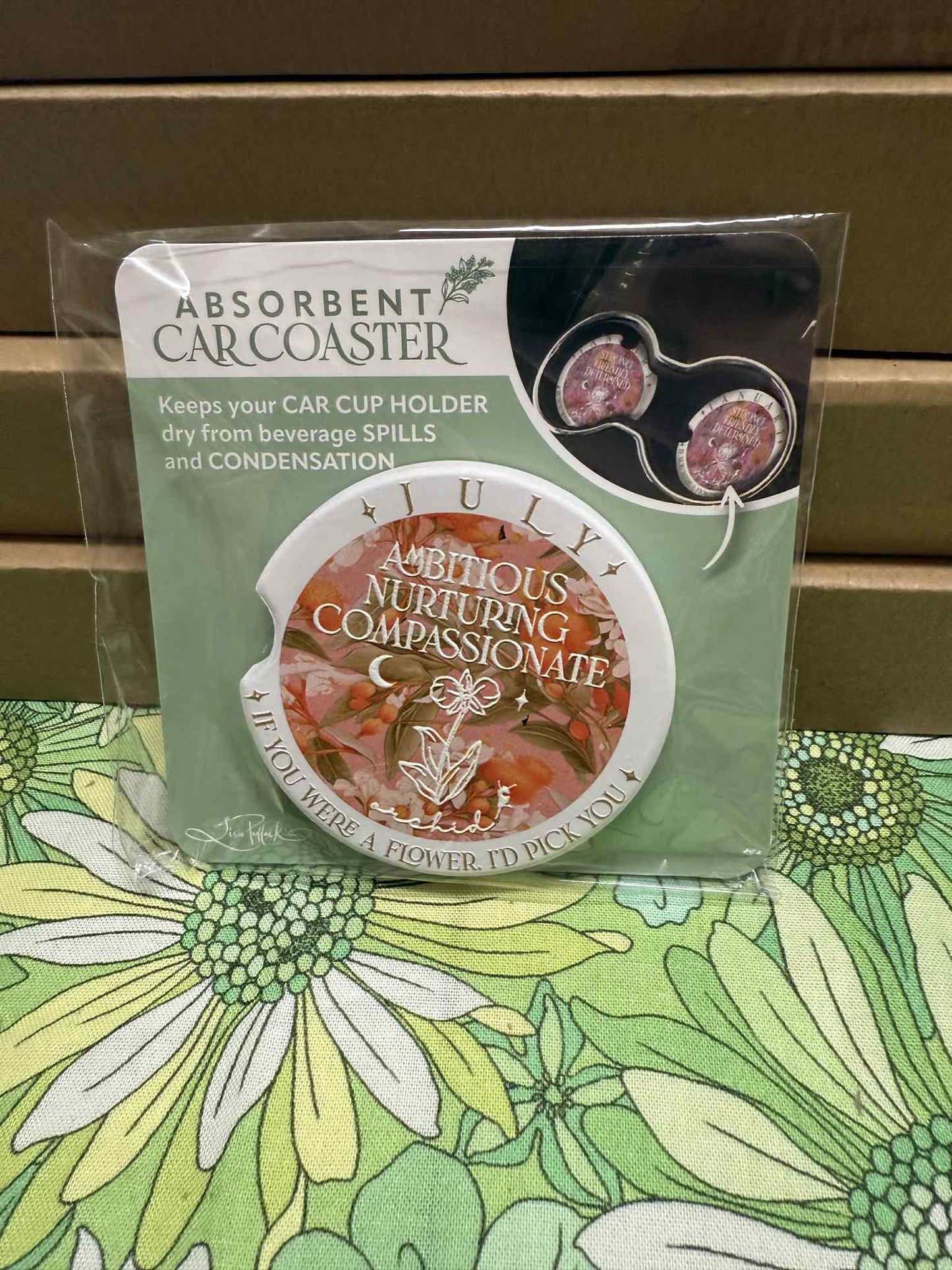 Lisa Pollock Car Coaster - July