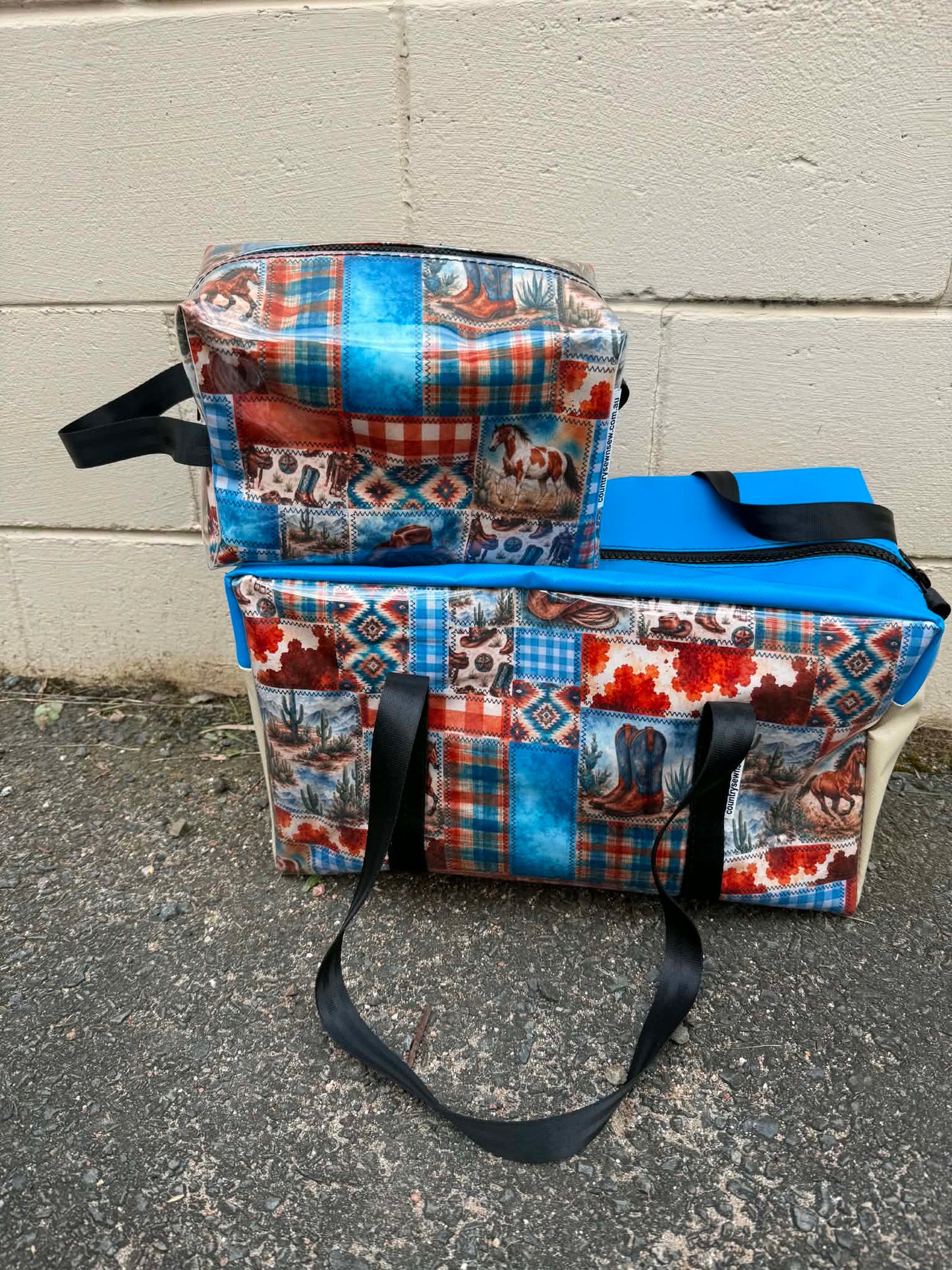 Ready made Overnight bag and toiletry bag set - Yeehaw