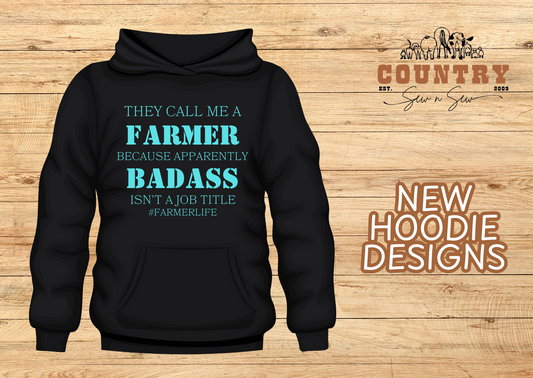 Farming Hoodie - Farmer Aqua