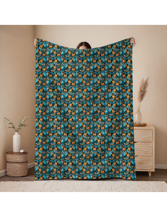 Pre Order Swag Blanket - Horses running