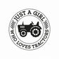 Kids T shirt - Just a girl who loves Tractors