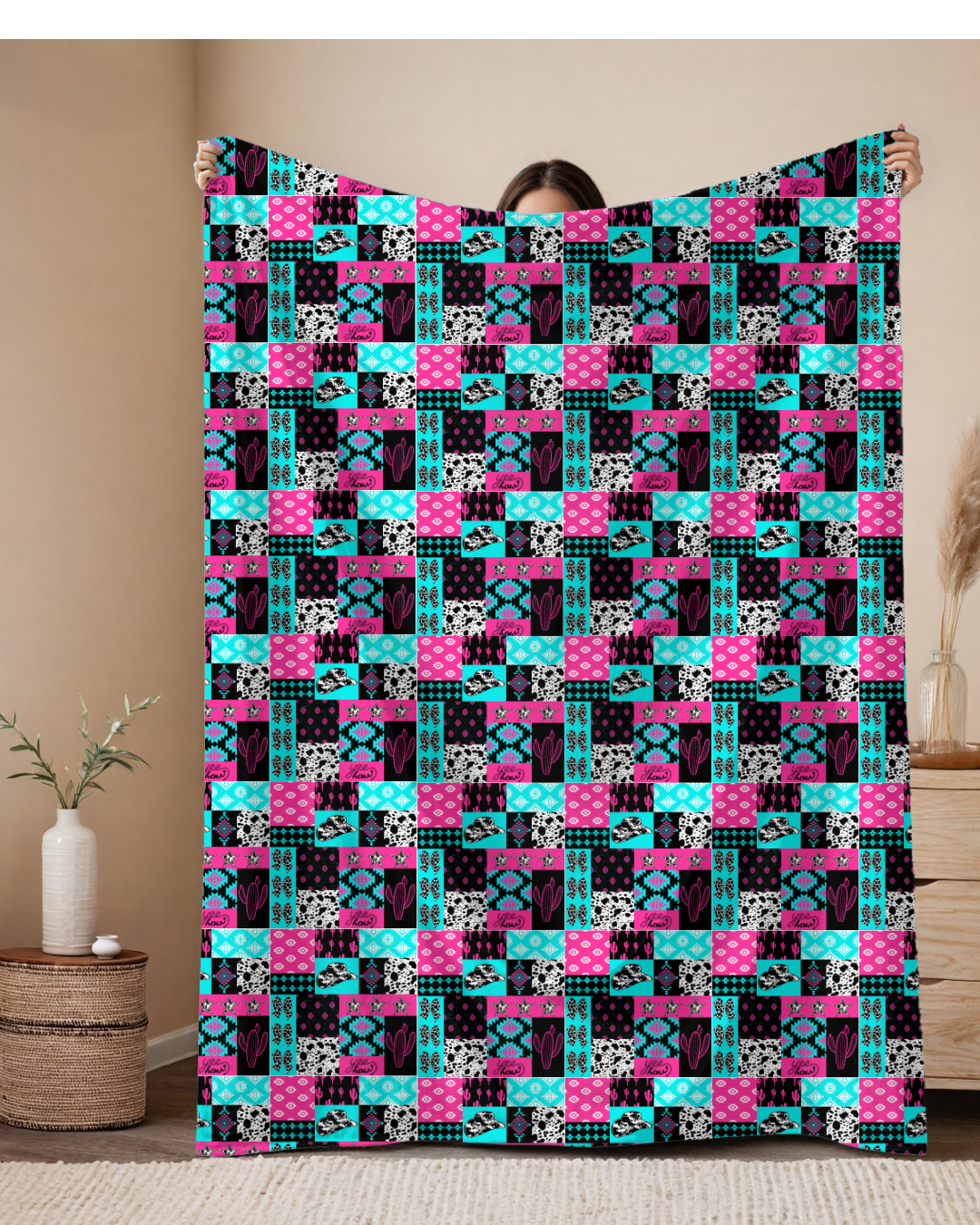 Pre Order Swag Blanket - Neon Aztec