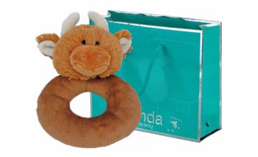 Highland cow rattle