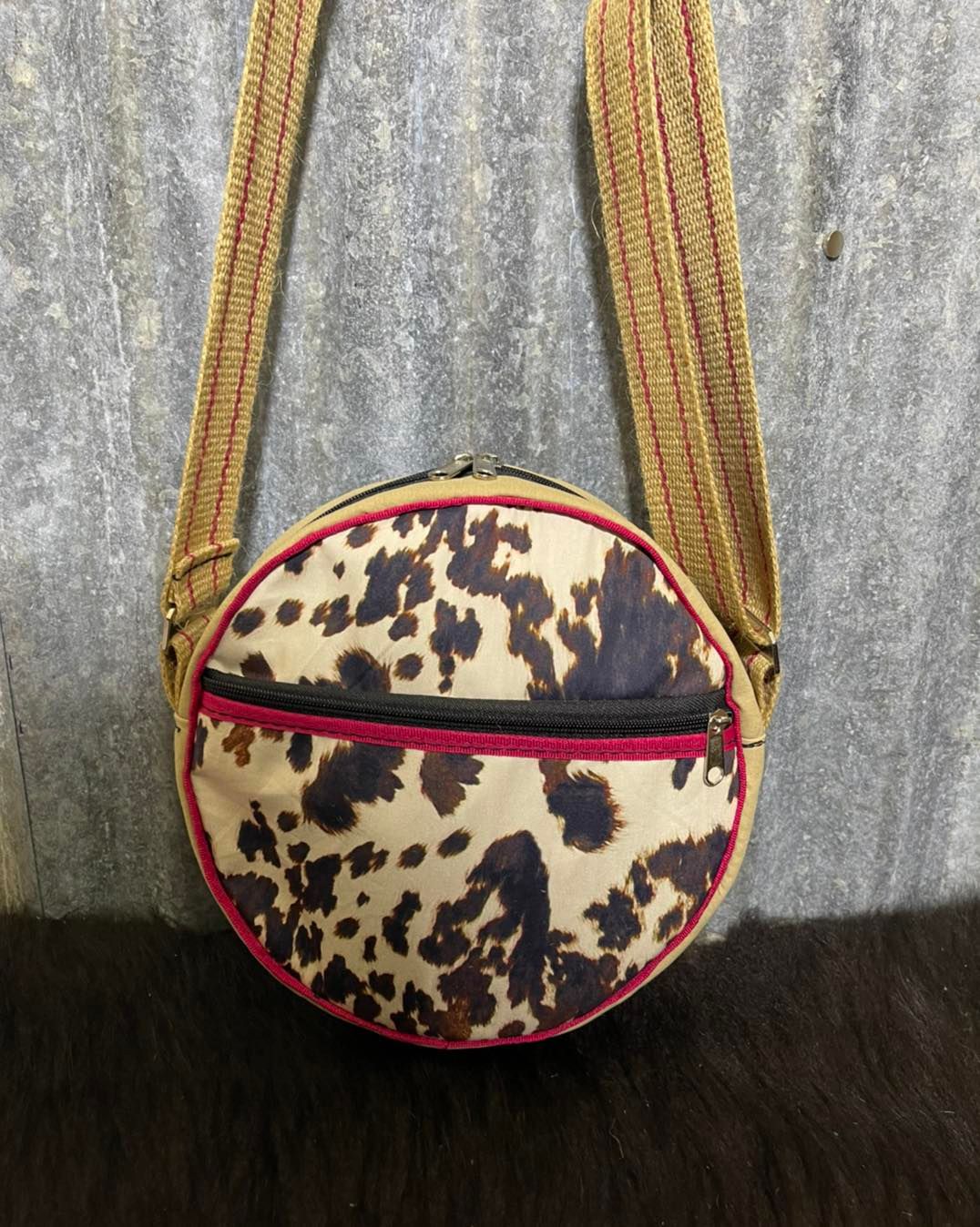 Cow print purse online crossbody