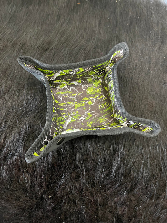 Vinyl trinket tray - small - Green Camo