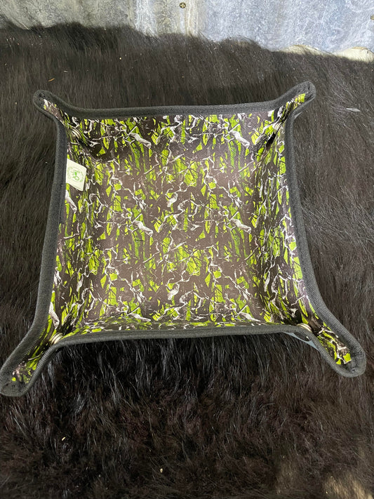 Vinyl trinket tray - Green camo