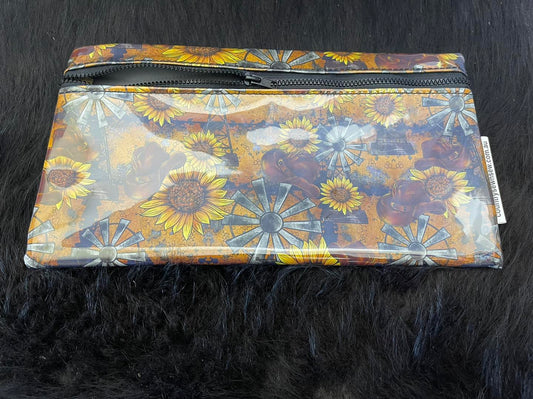 Readymade Pencil cases - windmills and sunflowers