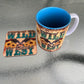 Printed Mug and coaster set. - Wild West