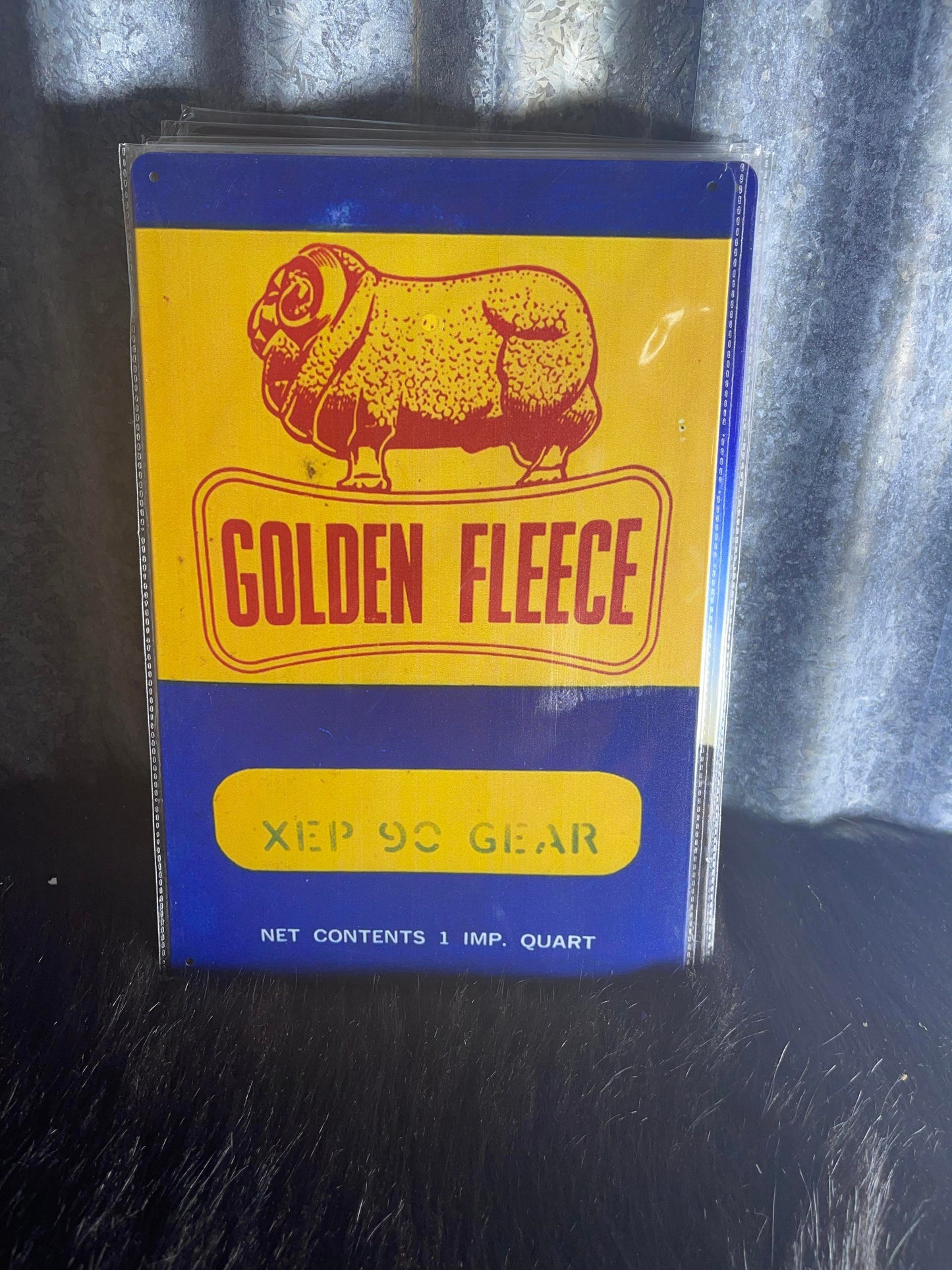 Tin Sign - Golden Fleece gear