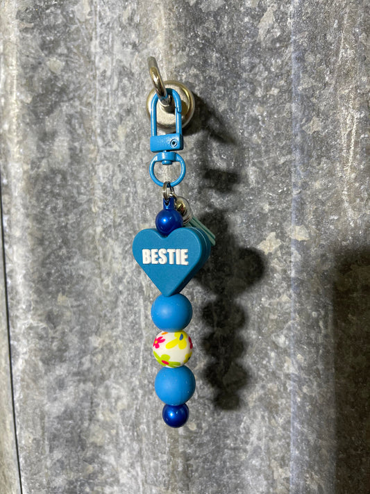 Keyring, beaded - Bestie