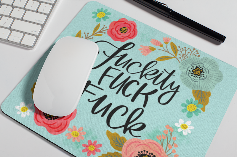 Mouse pad, Swear - F&*Kity