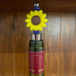 Sunflower and wine Beaded Wine Stopper.