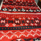 Sherpa fleece blanket - Aztec red