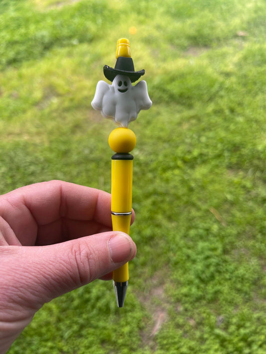 Cow boo beaded pen