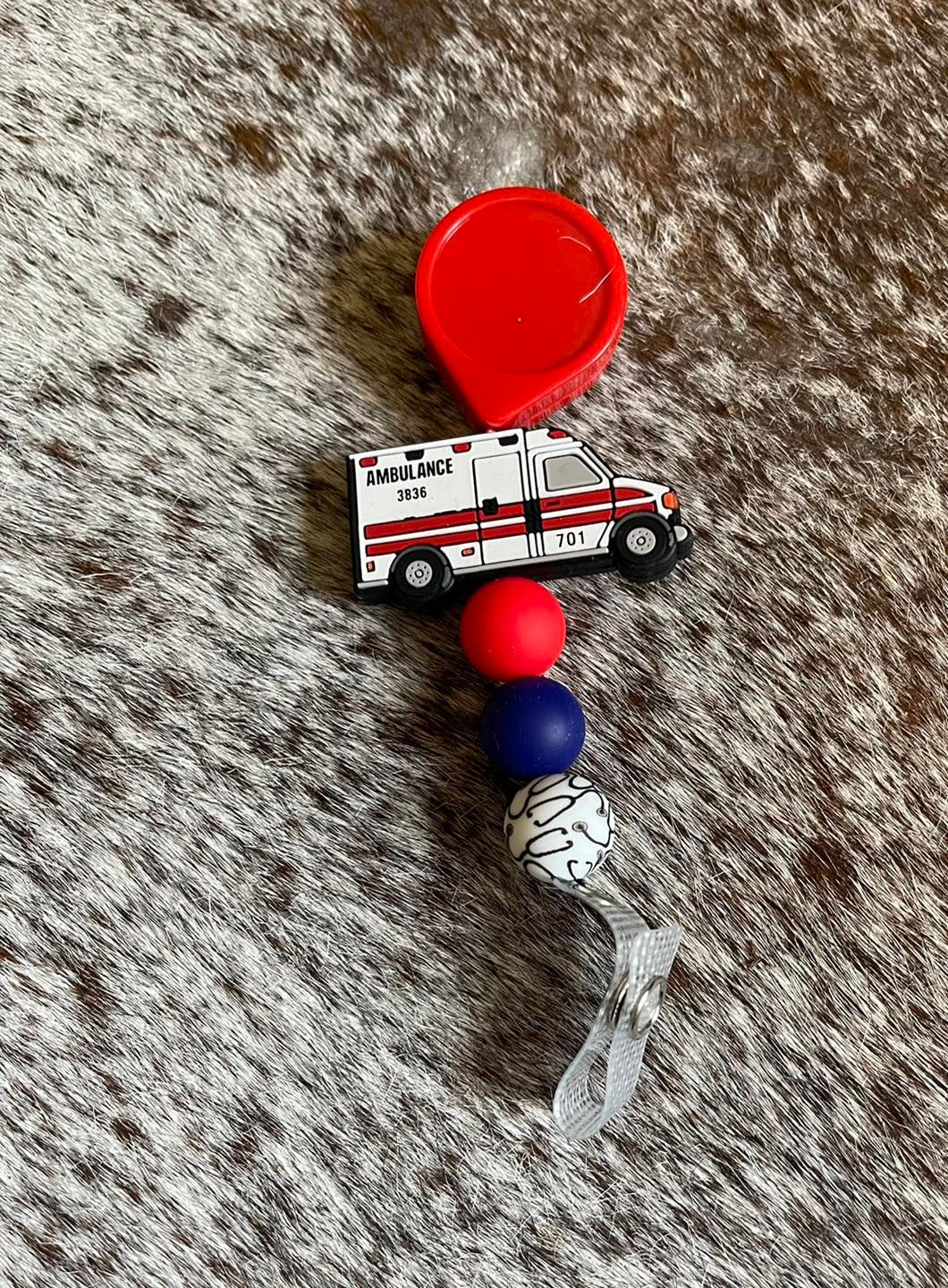 Dream team Retractable beaded Lanyard