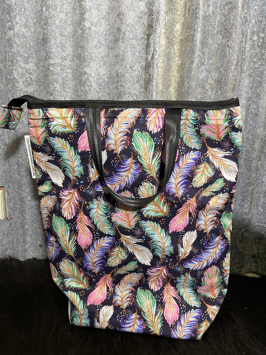 Wine cooler bag - Feathers